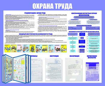 С108 Стенд охрана труда (с перекидной системой) (1200х1000 мм, пластик ПВХ 3мм, Прямая печать на пластик) - Стенды - Стенды по охране труда - Магазин охраны труда ИЗО Стиль